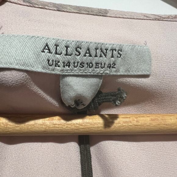 AllSaints Women's Ari Peggy Floral Print Mini  Dresses Multicolor Size US 10 - Picture 7 of 11